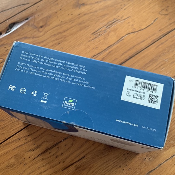 Ooma Home Motion Sensor P/N 100-0322-200 Electronic Product New in Box - Picture 9 of 11